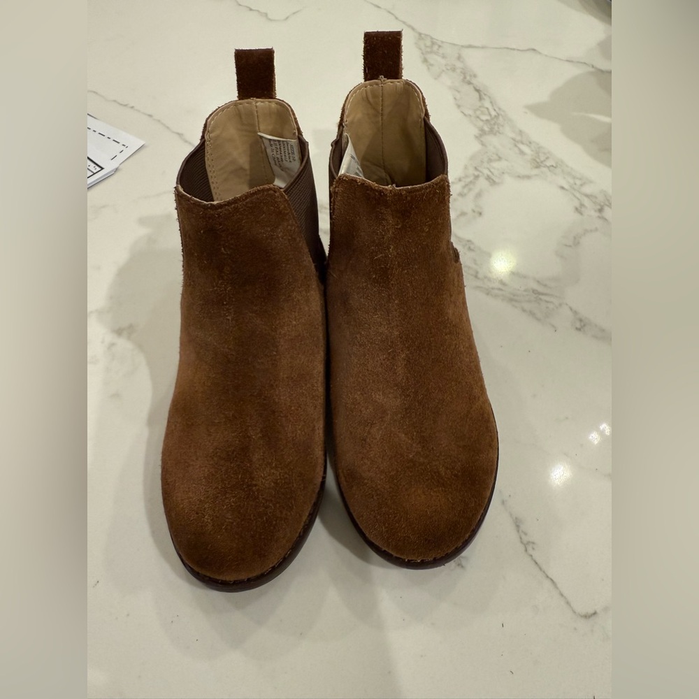 Dark Brown Suede Ankle Boots